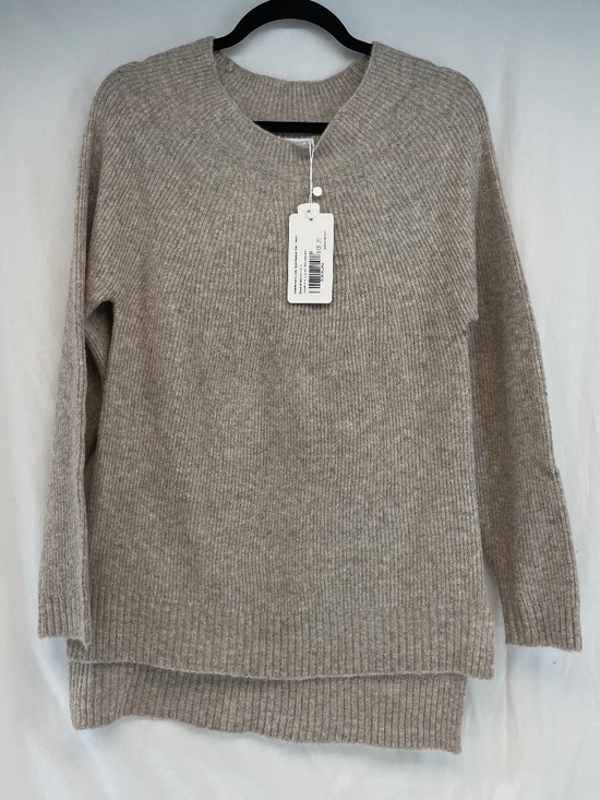 Echo Verde Long Sleeve Crewneck Sweater Tan Beige Women’s Size Small NEW - Picture 1 of 9